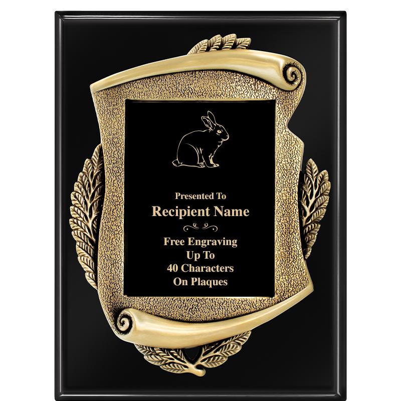 9X12 EBONY PIANO MAYORS PLQ