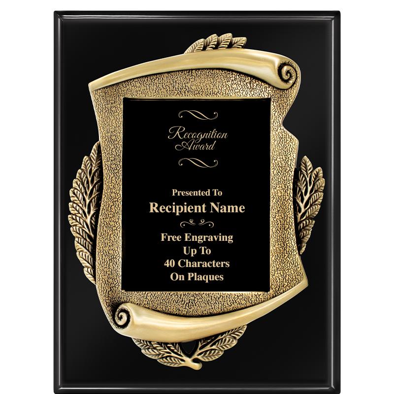 9X12 EBONY PIANO MAYORS PLQ