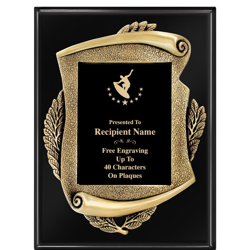 9X12 EBONY PIANO MAYORS PLQ