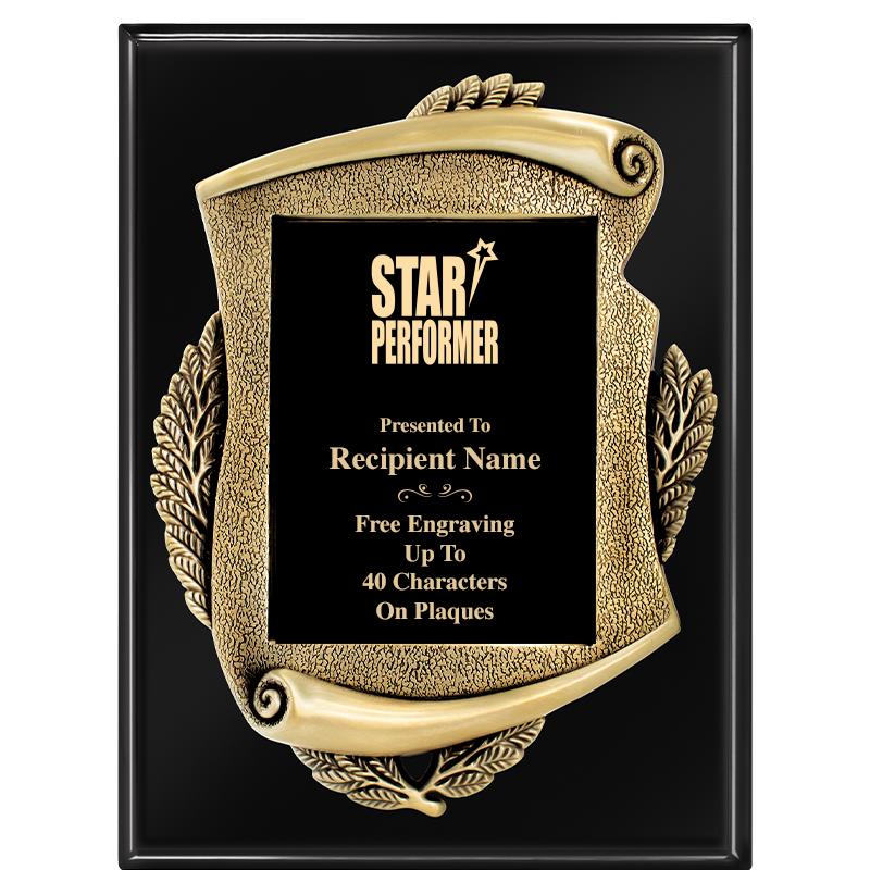 9X12 EBONY PIANO MAYORS PLQ