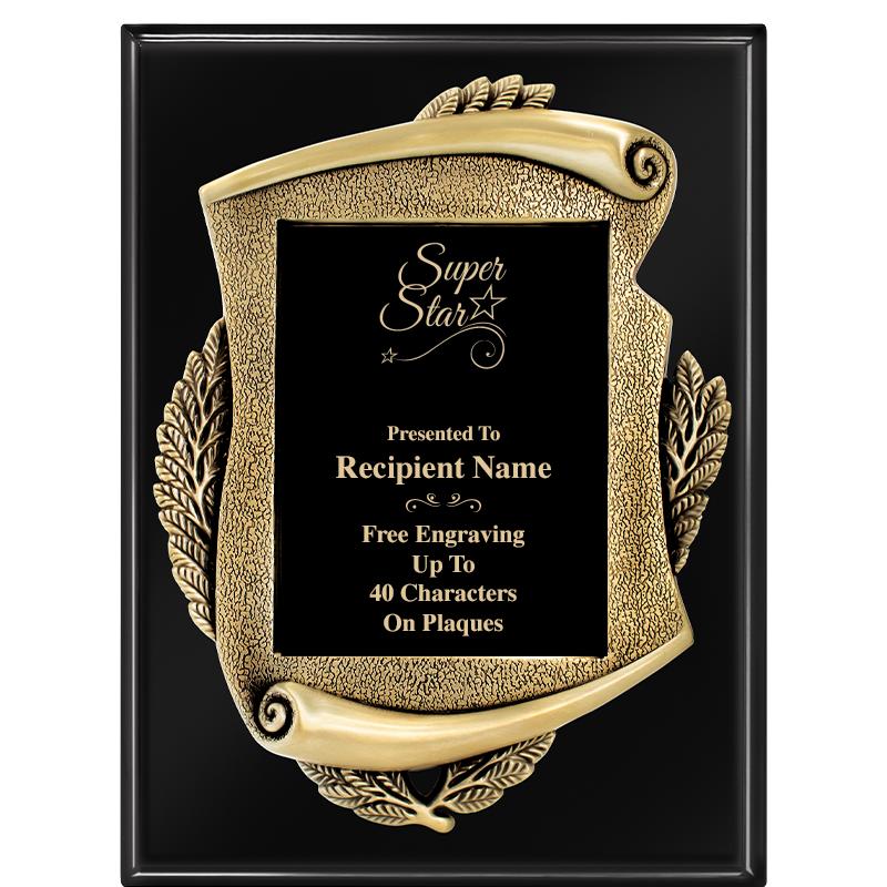 9X12 EBONY PIANO MAYORS PLQ