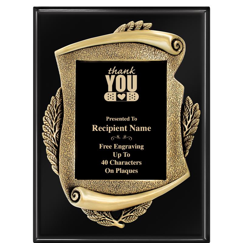 9X12 EBONY PIANO MAYORS PLQ