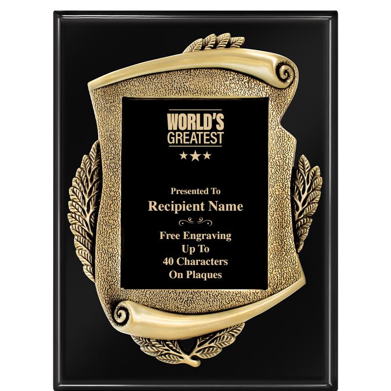 9X12 EBONY PIANO MAYORS PLQ