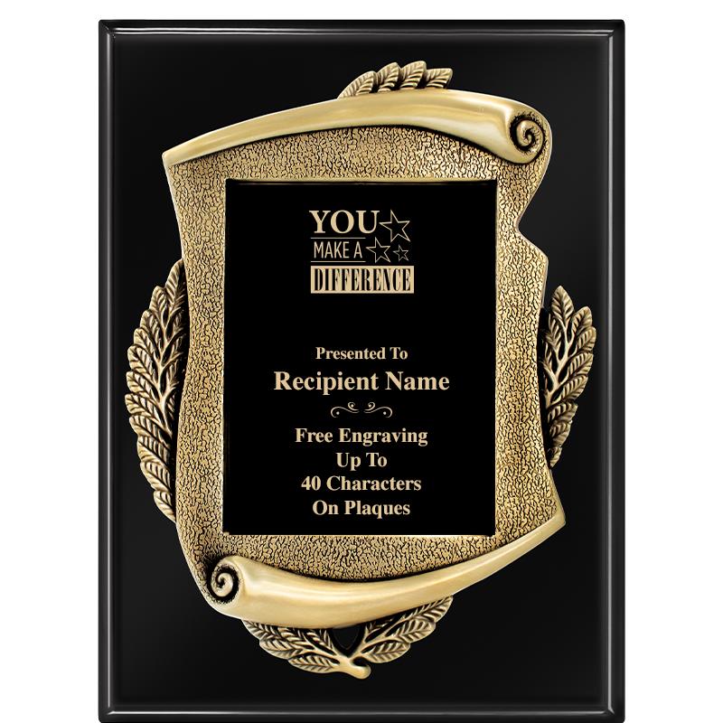 9X12 EBONY PIANO MAYORS PLQ