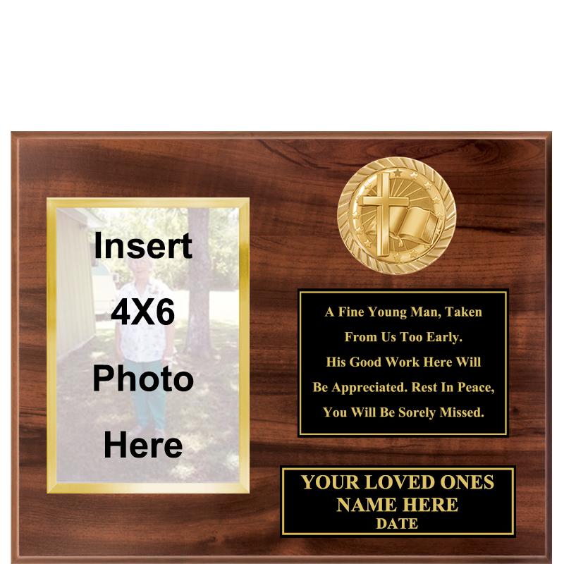 12X15 MEMORIAL WOOD PLQ