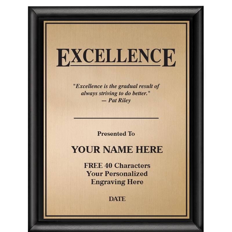 7X9 MOTIVATIONL EXCELLENCE PLQ