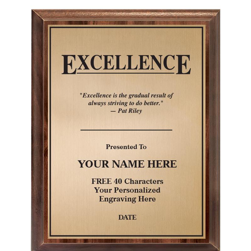 7X9 MOTIVATIONL EXCELLENCE PLQ