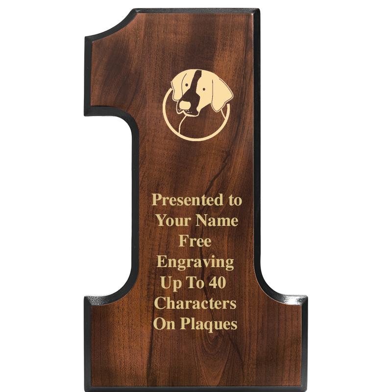 7"X12" NO 1 CHERRY FINISH PLQ