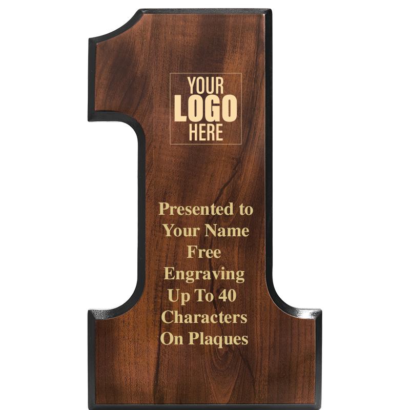 7"X12" NO 1 CHERRY FINISH PLQ