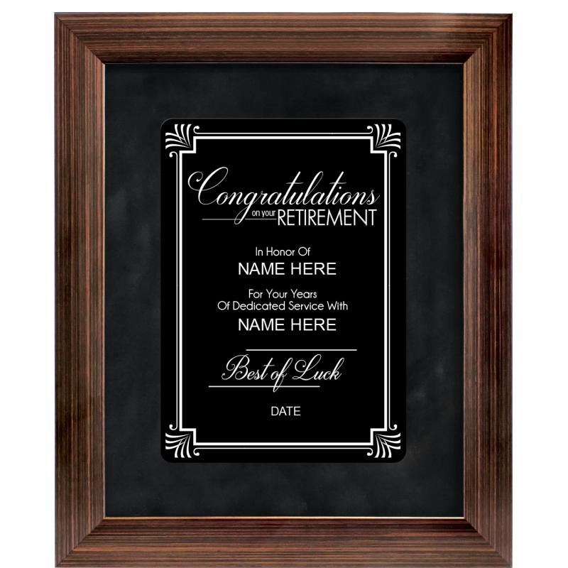 9X11 RTRMNT PRDIGM FRM PLQ BZ