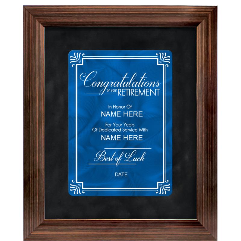 9X11 RTRMNT PRDIGM FRM PLQ BZ