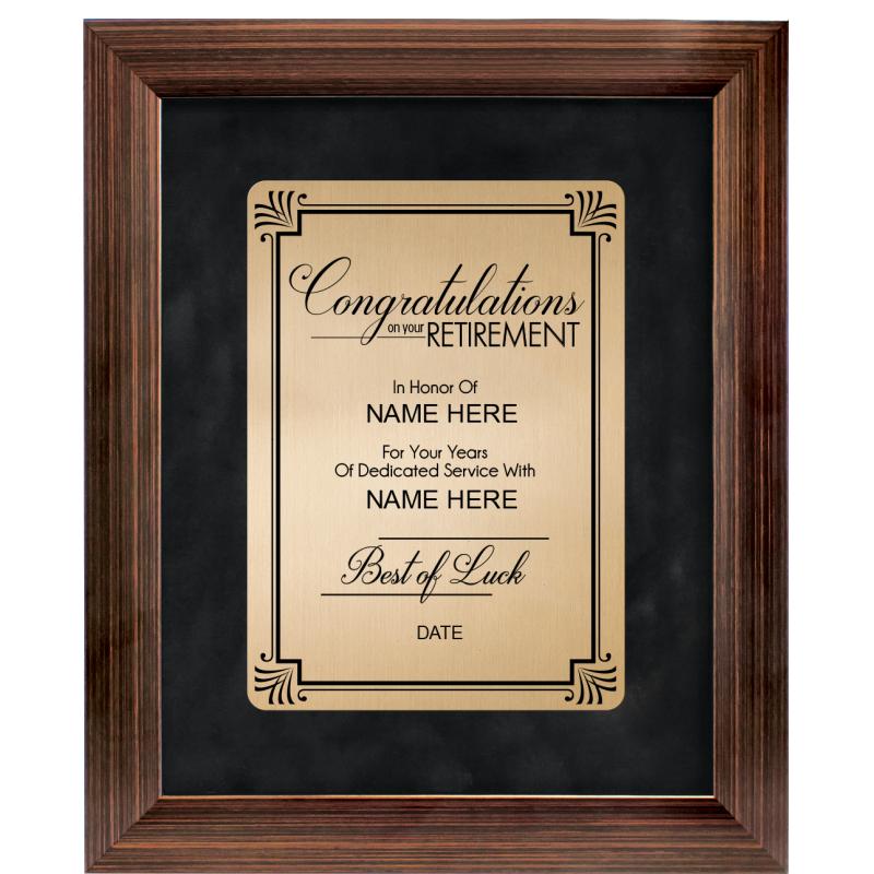 9X11 RTRMNT PRDIGM FRM PLQ BZ