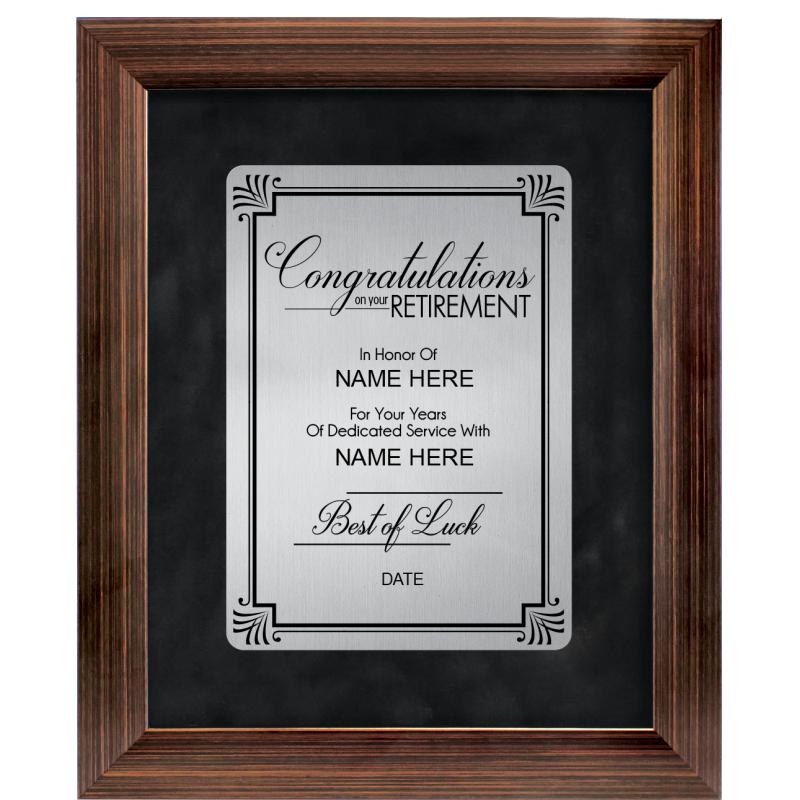 9X11 RTRMNT PRDIGM FRM PLQ BZ