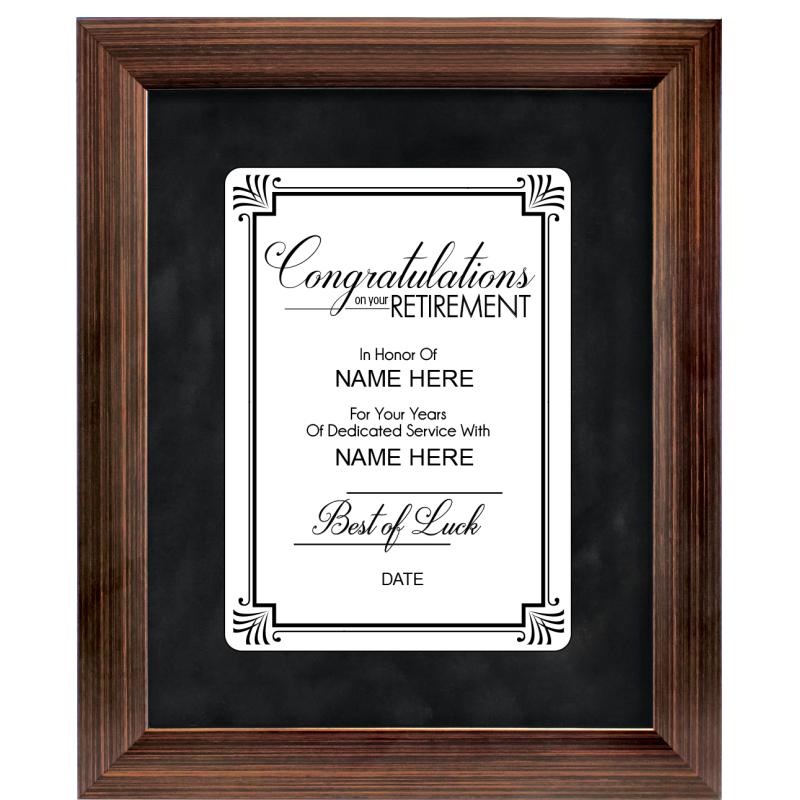 9X11 RTRMNT PRDIGM FRM PLQ BZ