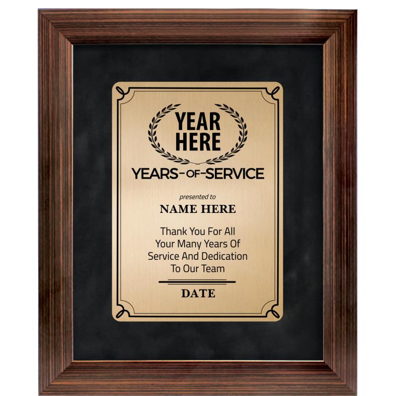 9X11 YRS OF SV PRDGM FRM PL BZ