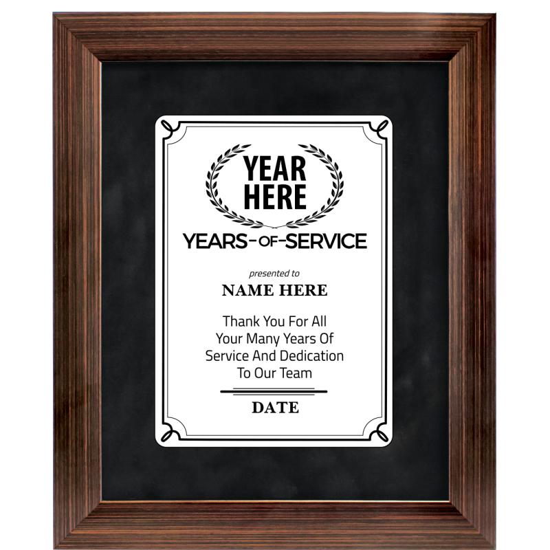 9X11 YRS OF SV PRDGM FRM PL BZ