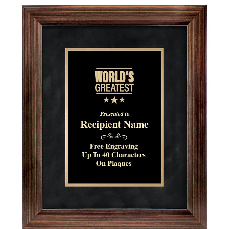 9x11 PARADIGM FRM PLQ BLK-BZ