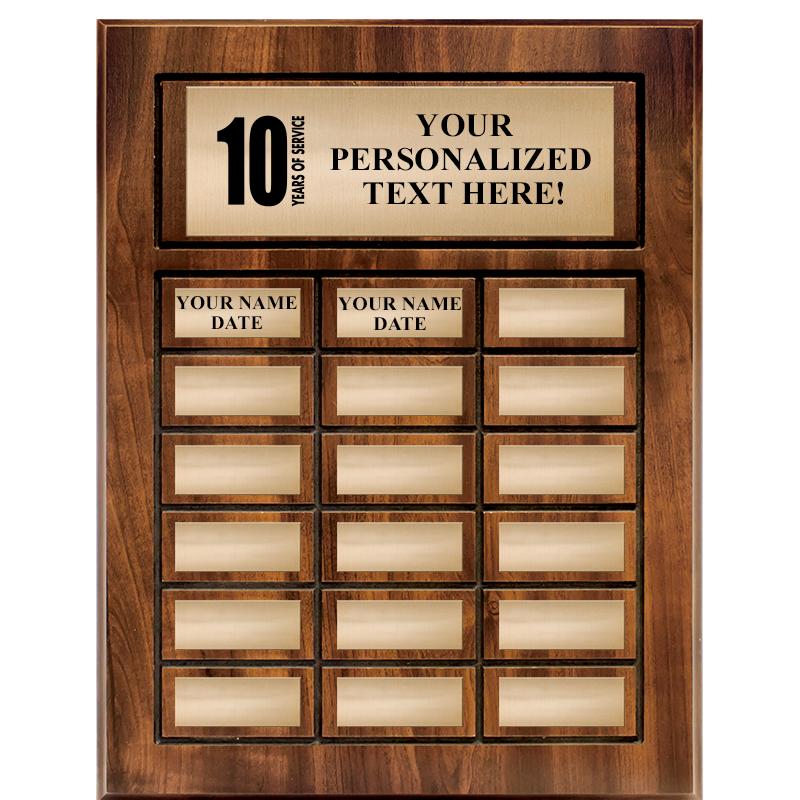 18 PLATES-PERPETUAL PLQ