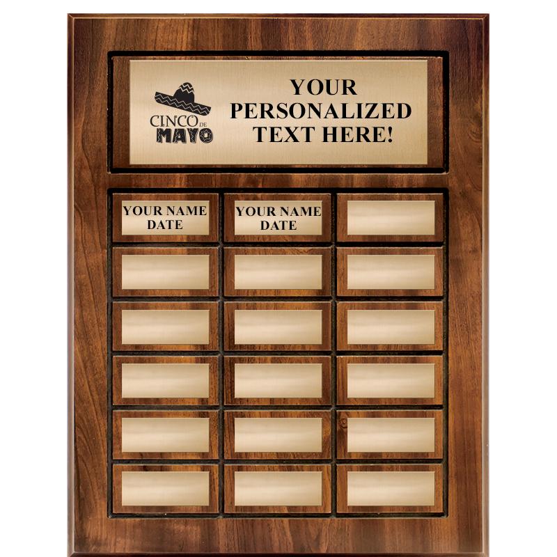 18 PLATES-PERPETUAL PLQ