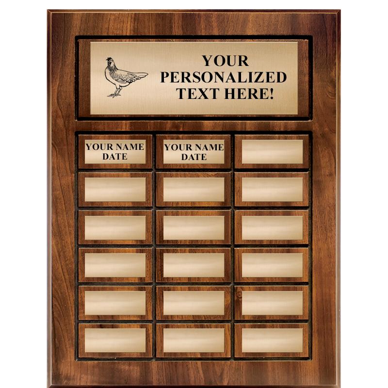 18 PLATES-PERPETUAL PLQ