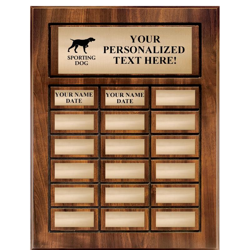 18 PLATES-PERPETUAL PLQ