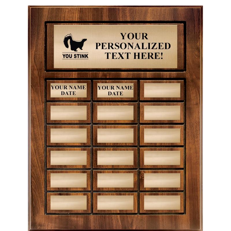 18 PLATES-PERPETUAL PLQ