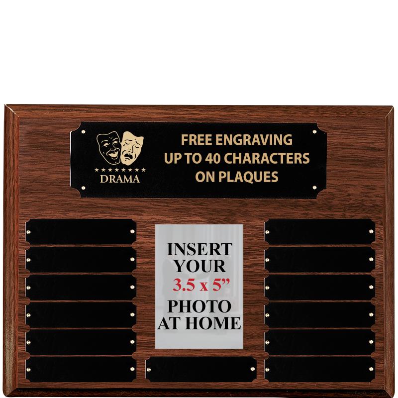 16X12 13PLT WALNUT PHOTO PRPTL