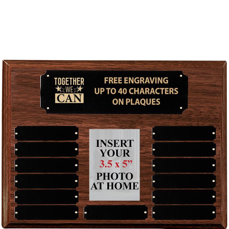 16X12 13PLT WALNUT PHOTO PRPTL