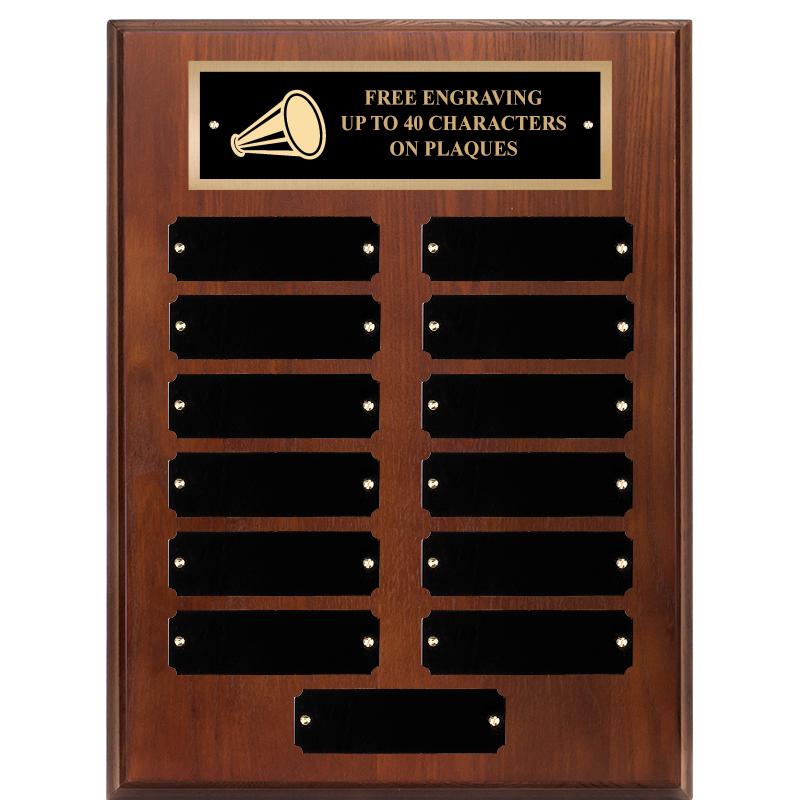 9X12 13 PLT WALNUT PERPETL PLQ