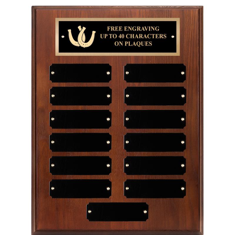 9X12 13 PLT WALNUT PERPETL PLQ