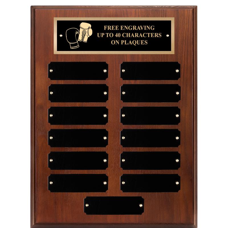 9X12 13 PLT WALNUT PERPETL PLQ