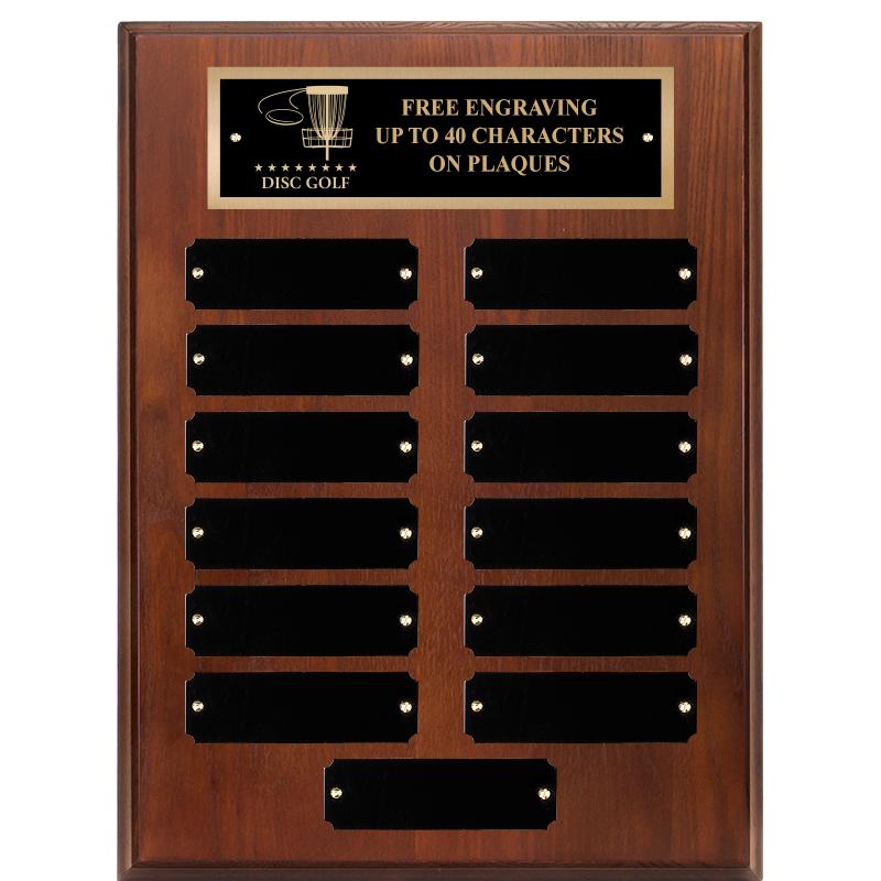 9X12 13 PLT WALNUT PERPETL PLQ