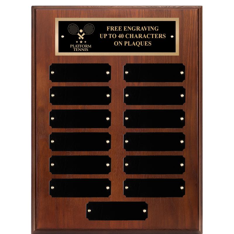 9X12 13 PLT WALNUT PERPETL PLQ