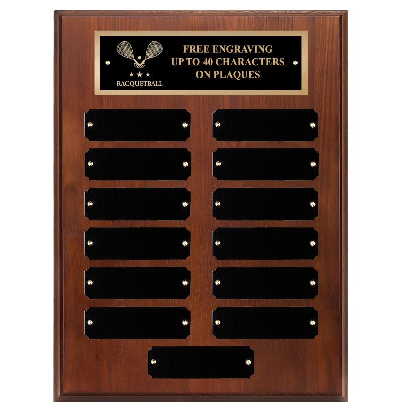 9X12 13 PLT WALNUT PERPETL PLQ