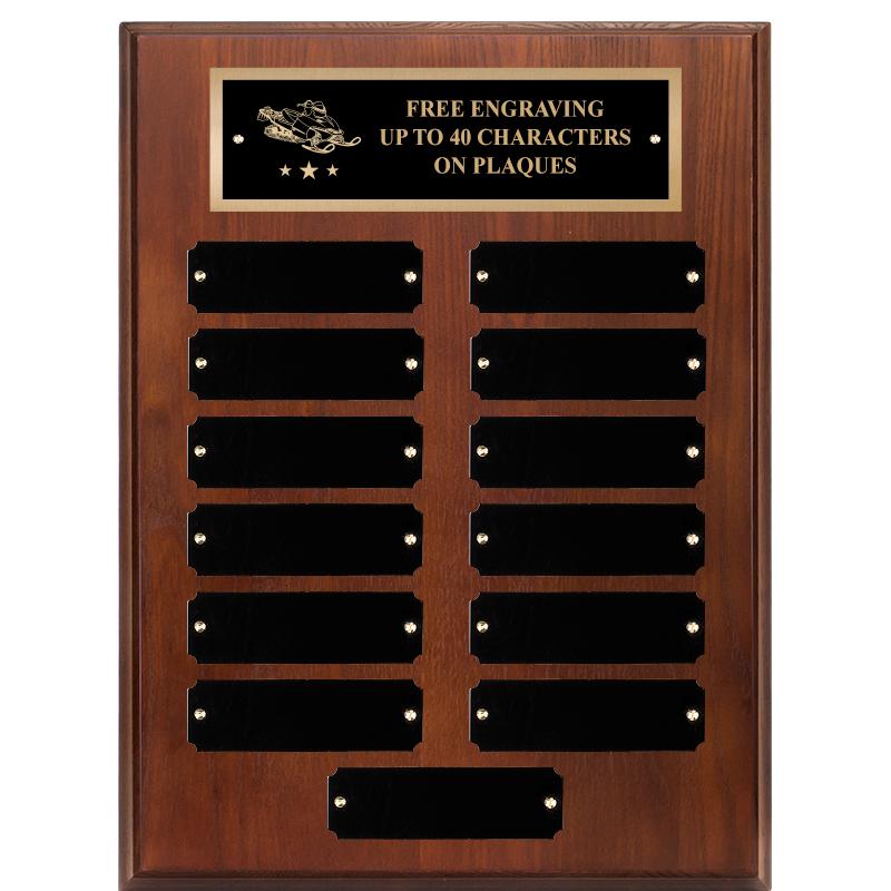 9X12 13 PLT WALNUT PERPETL PLQ
