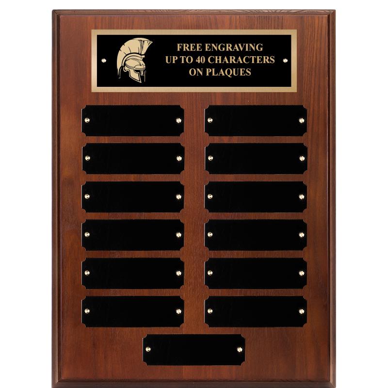 9X12 13 PLT WALNUT PERPETL PLQ