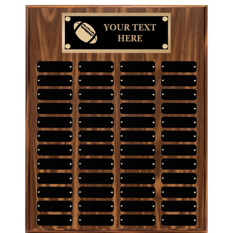 16"X20"48 PLT PRPTL WALNUT PLQ