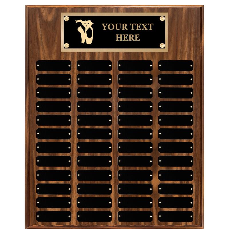 16"X20"48 PLT PRPTL WALNUT PLQ