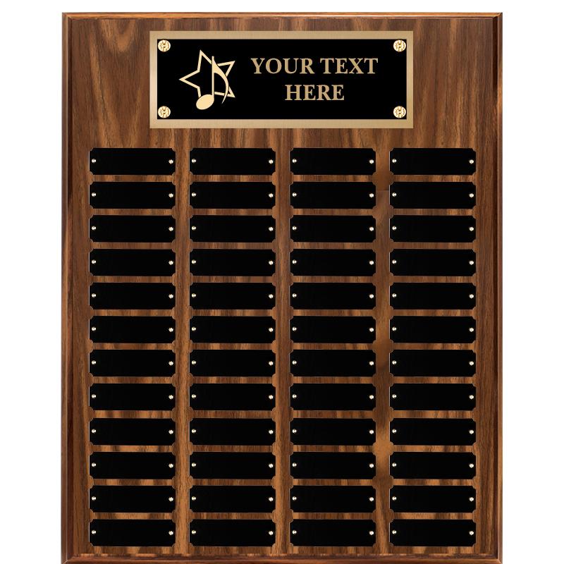 16"X20"48 PLT PRPTL WALNUT PLQ