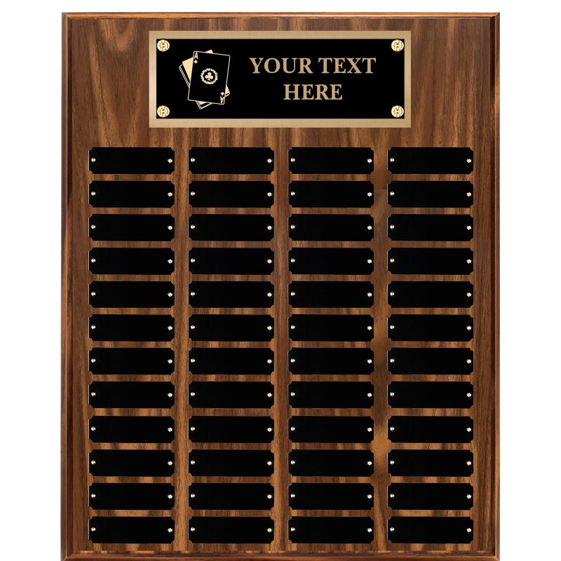 16"X20"48 PLT PRPTL WALNUT PLQ