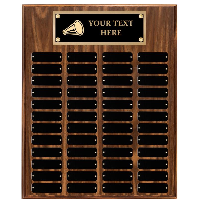 16"X20"48 PLT PRPTL WALNUT PLQ