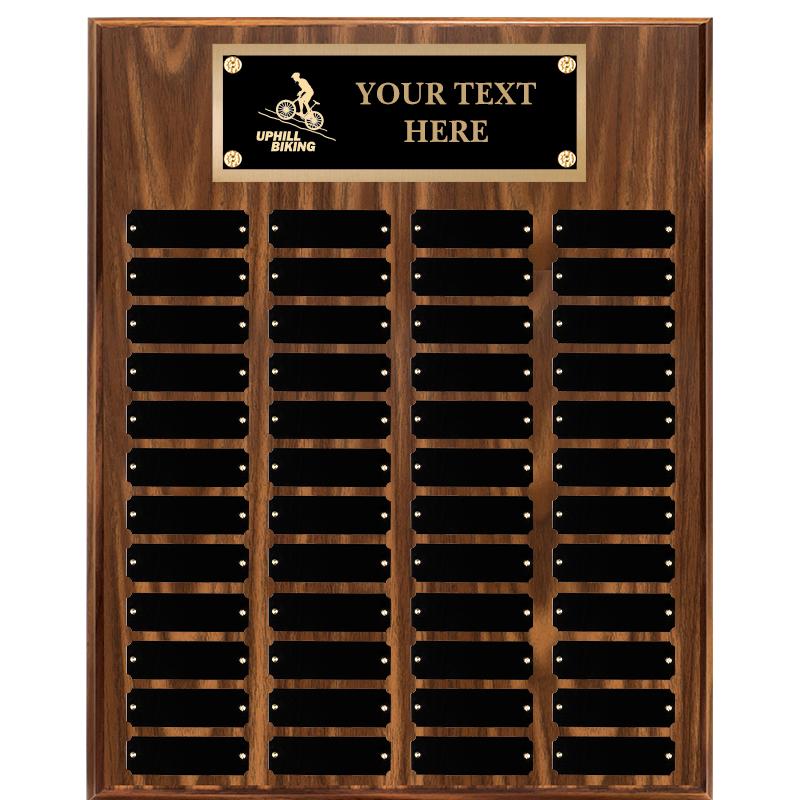 16"X20"48 PLT PRPTL WALNUT PLQ