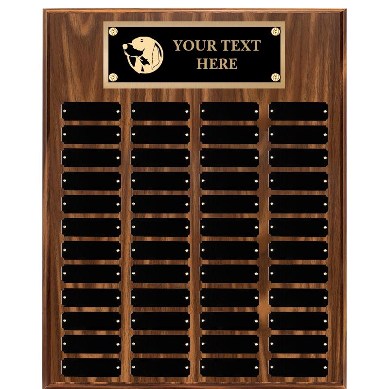 16"X20"48 PLT PRPTL WALNUT PLQ