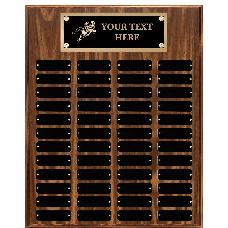 16"X20"48 PLT PRPTL WALNUT PLQ