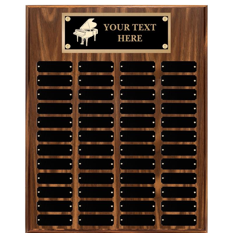 16"X20"48 PLT PRPTL WALNUT PLQ