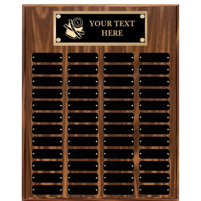 16"X20"48 PLT PRPTL WALNUT PLQ