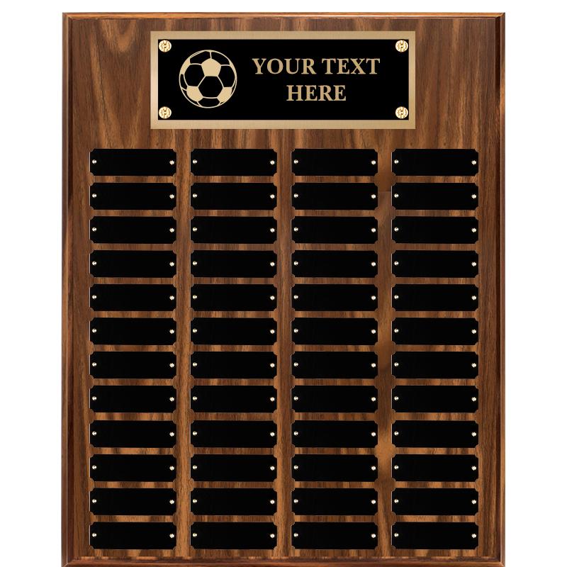 16"X20"48 PLT PRPTL WALNUT PLQ