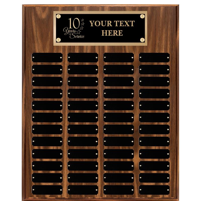 16"X20"48 PLT PRPTL WALNUT PLQ