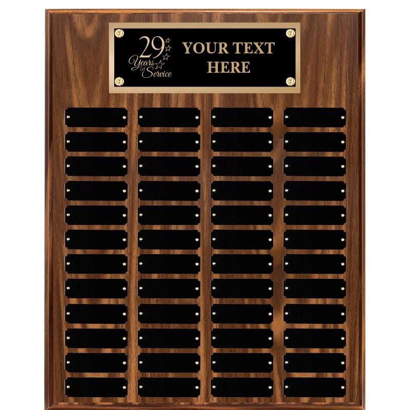 16"X20"48 PLT PRPTL WALNUT PLQ