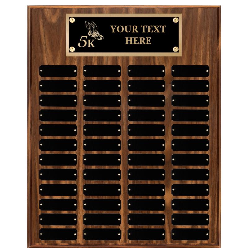 16"X20"48 PLT PRPTL WALNUT PLQ